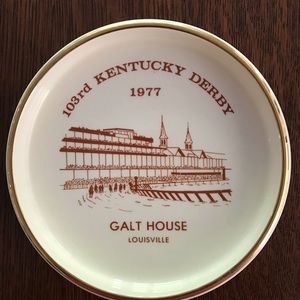 1977 103rd Kentucky Derby Ashtray Galt House Hotel Louisville